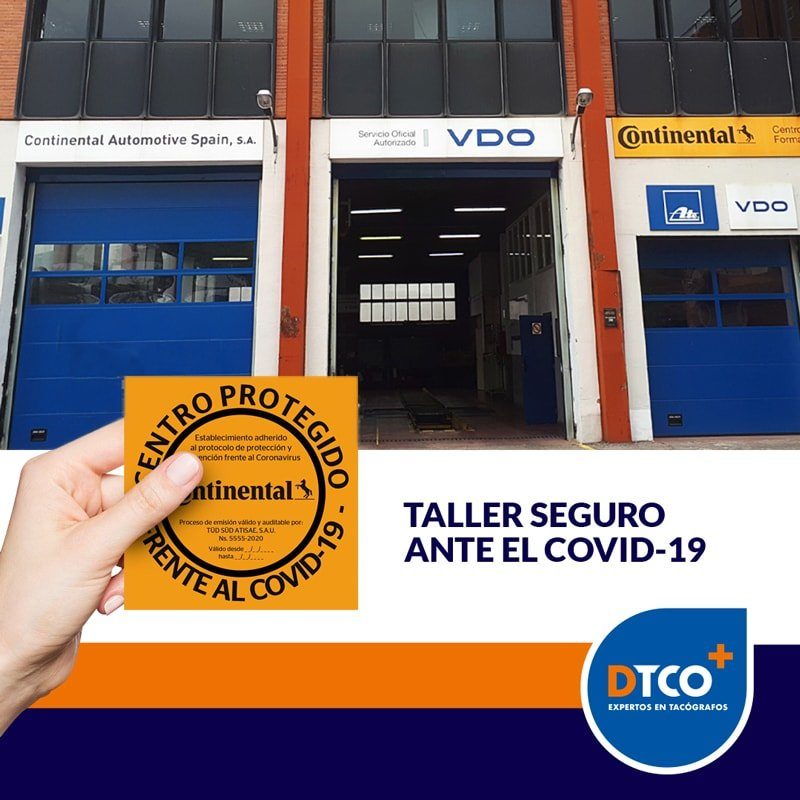 Taller Continental protegido del Covid 19